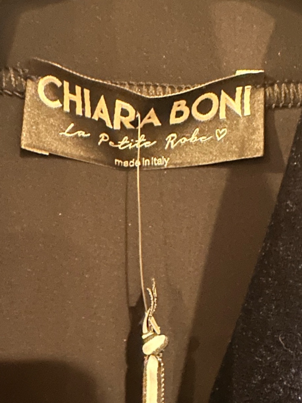 Chiara Boni Velvet Sleeveless Duster in Navy - Picture 4 of 4